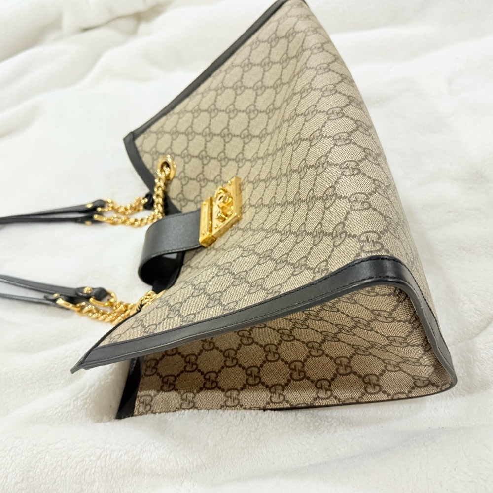 Elegant Designer Beige and Black Tote Bag - Picture 5 of 14